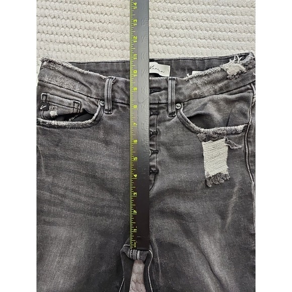 Kancan Jeans Size 7 High Rise Distressed Stretch Denim - Picture 4 of 7